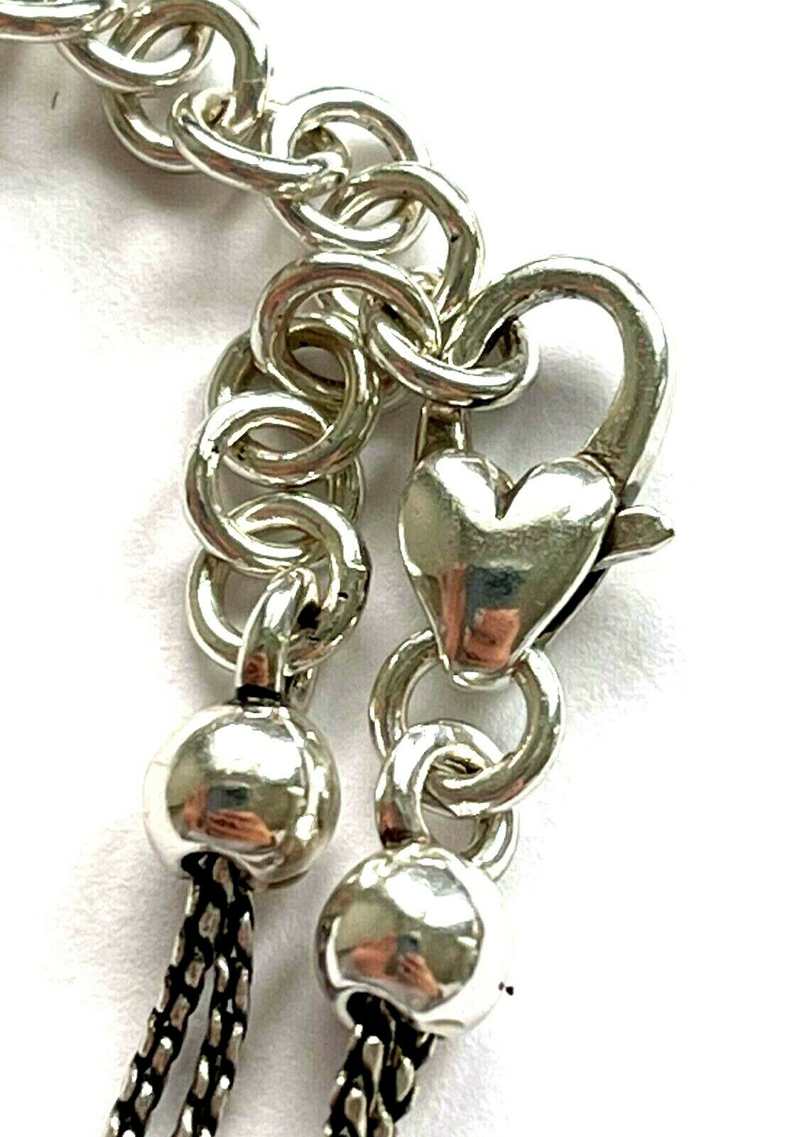 Silver Plated Brighton Lady Luck Charm Two Tier Necklace 16 Inches