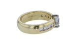 18KT Yellow Gold 1.00ctw Diamond Engagement Ring Size 6.5