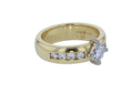 18KT Yellow Gold 1.00ctw Diamond Engagement Ring Size 6.5