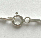 EA 925 Silver CZ Stone Star Shaped Black Pendant Necklace 16