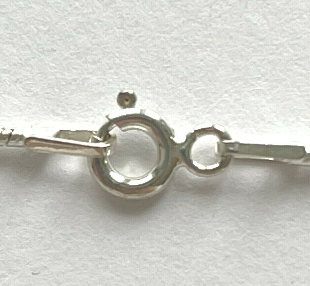 EA 925 Silver CZ Stone Star Shaped Black Pendant Necklace 16