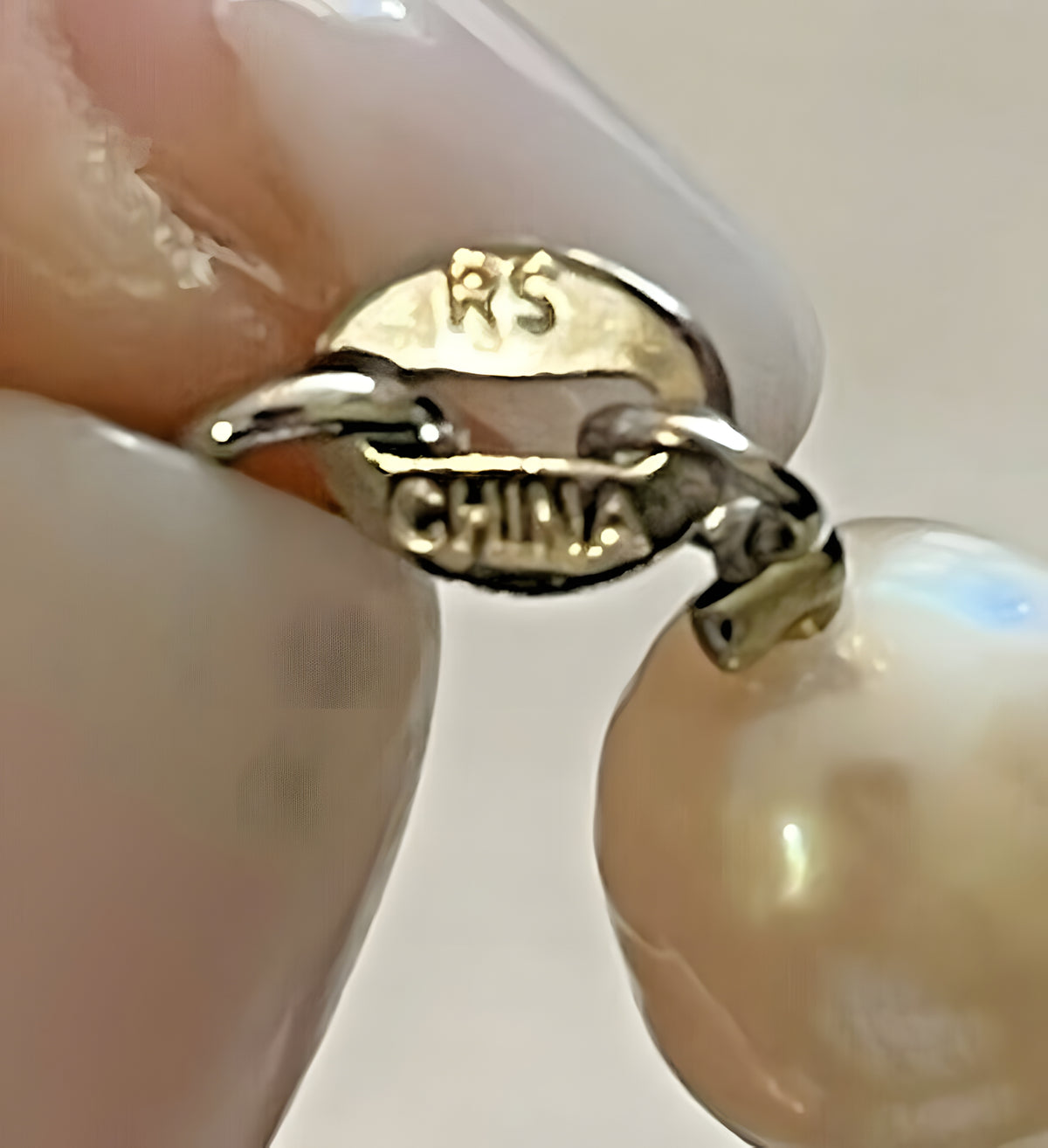Vintage Freshwater Pearl with Purple Stones Bracelet