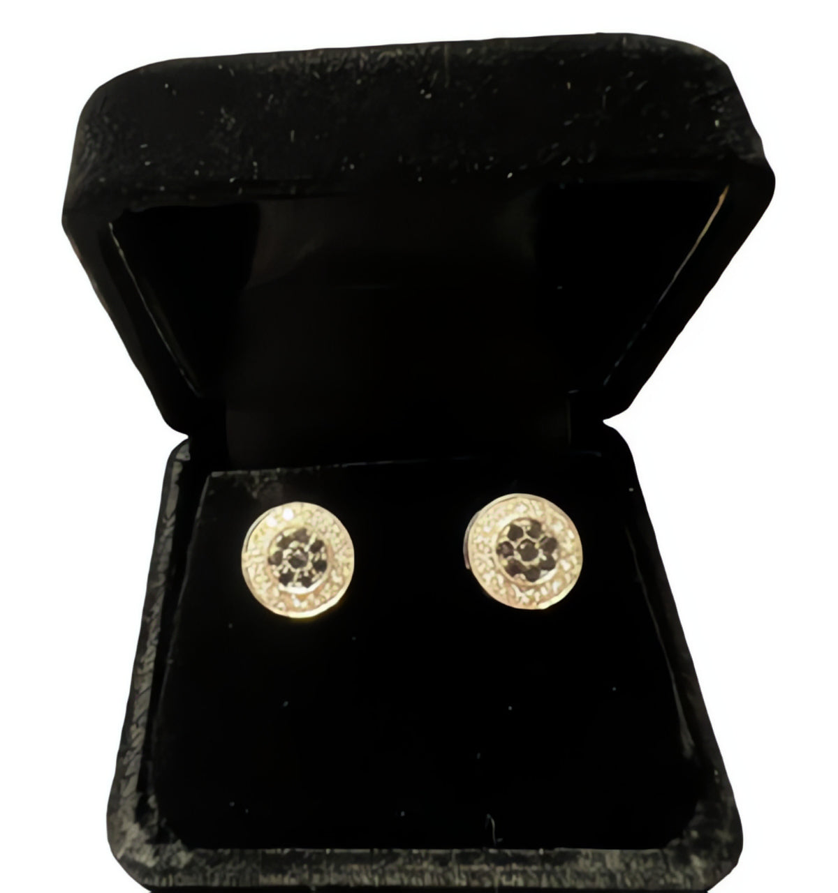 18kt White Gold 0.50ctw Diamond Flower Cluster Post Earrings