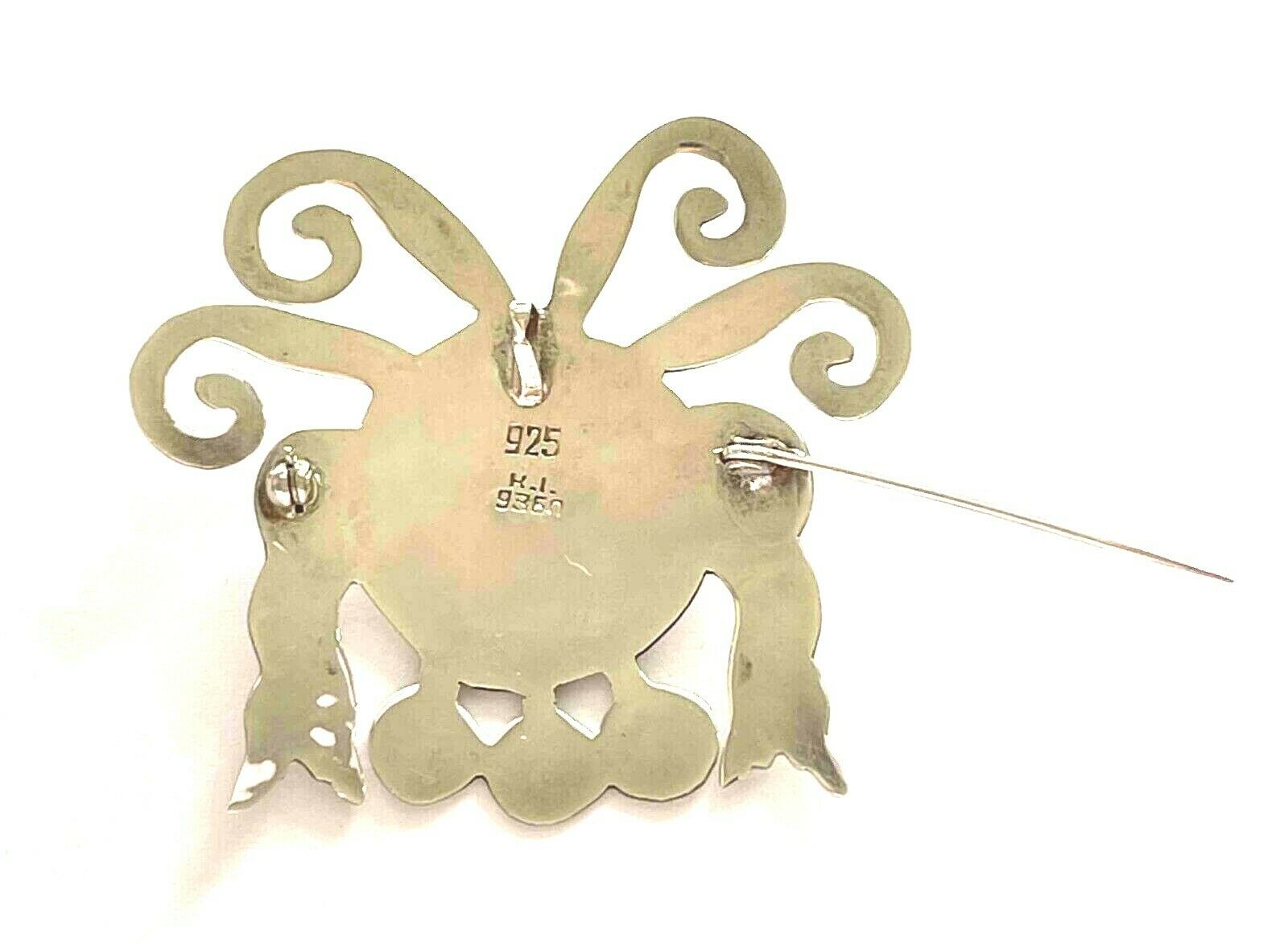 Vintage Mayan Warrior 925 Sterling and Turquoise Brooch/Pin or Pendant