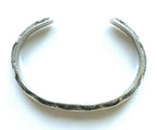 Vintage Sterling Silver Modernist Cuff Bracelet Signed R E D S T O N E
