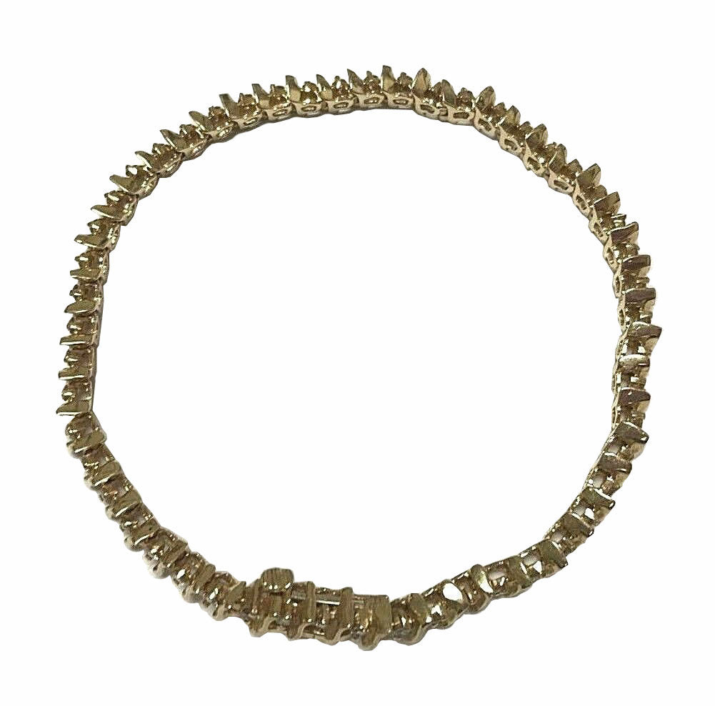 14KT Yellow Gold and 0.31ctw Diamond Tennis Bracelet