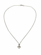 14KT White Gold 0.25ctw Diamond Pendant and Chain