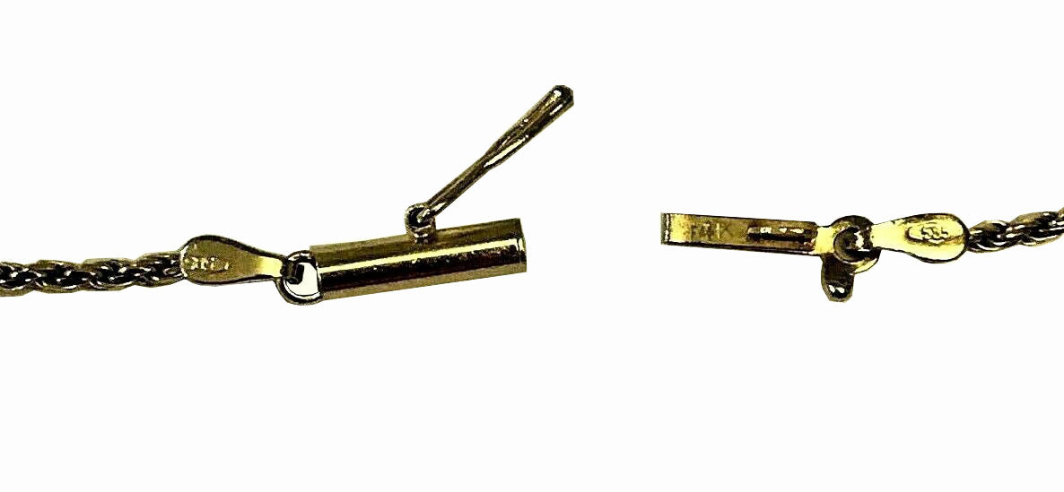 14kt yellow gold 0.94ctw Diamond Pendant & Chain