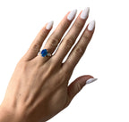 Platinum Opal and Diamond Ring