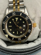 Vintage 32mm Tag Heuer 980.019 Gold Style Watch Etanche Acier Quartz