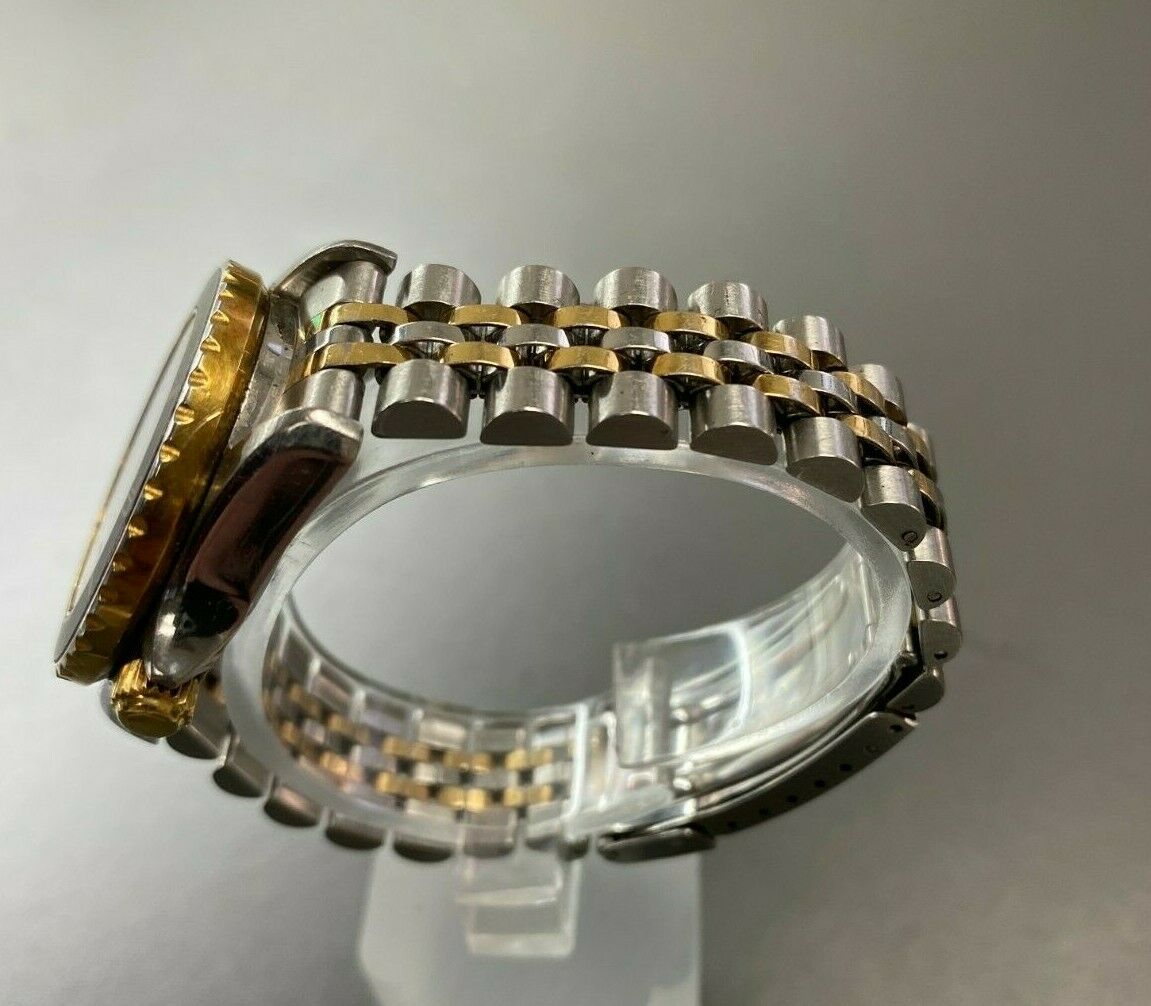 Vintage 32mm Tag Heuer 980.019 Gold Style Watch Etanche Acier Quartz