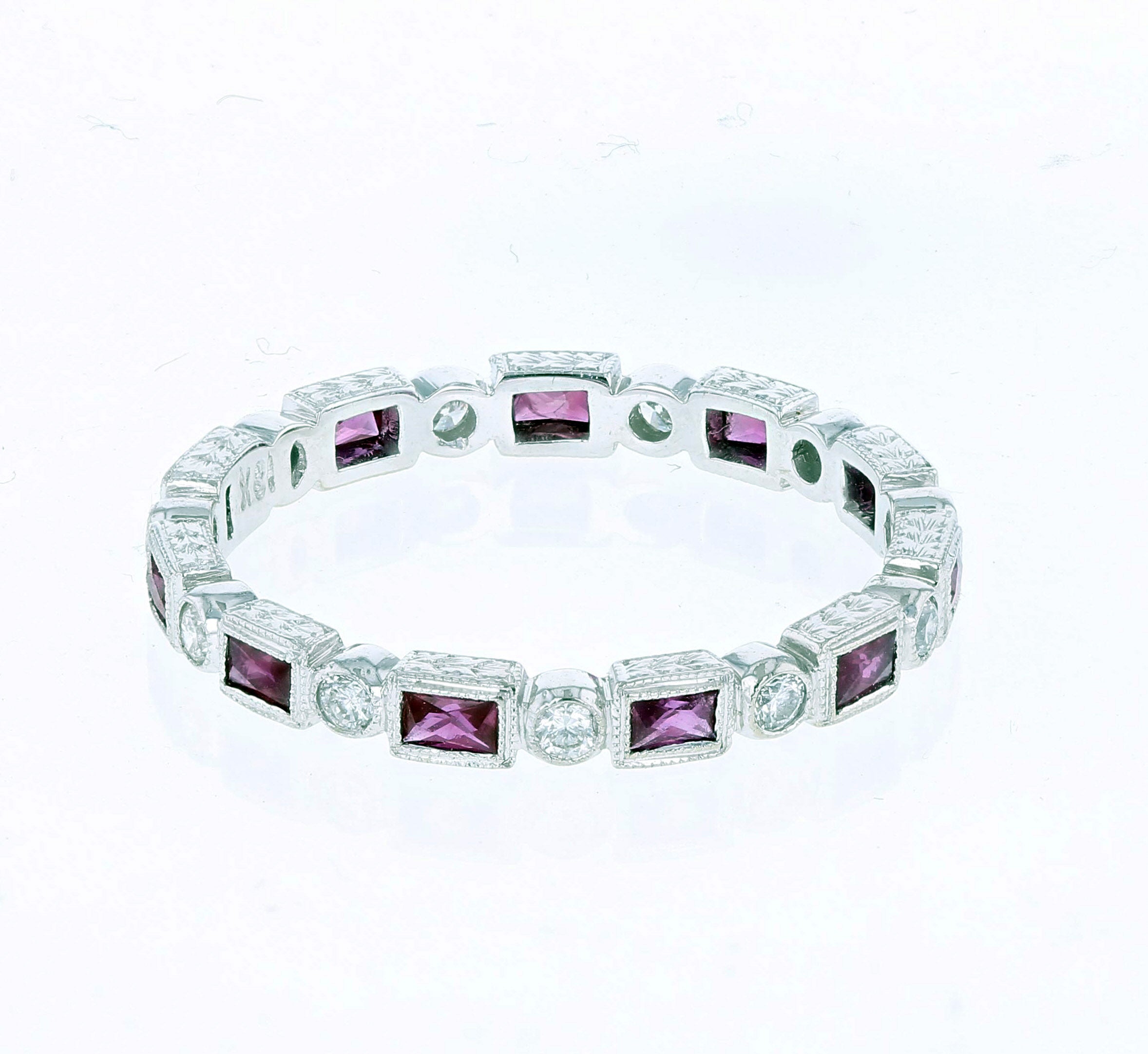 18kt White Gold Tourmaline & Diamond Ring