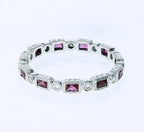 18kt White Gold Tourmaline & Diamond Ring