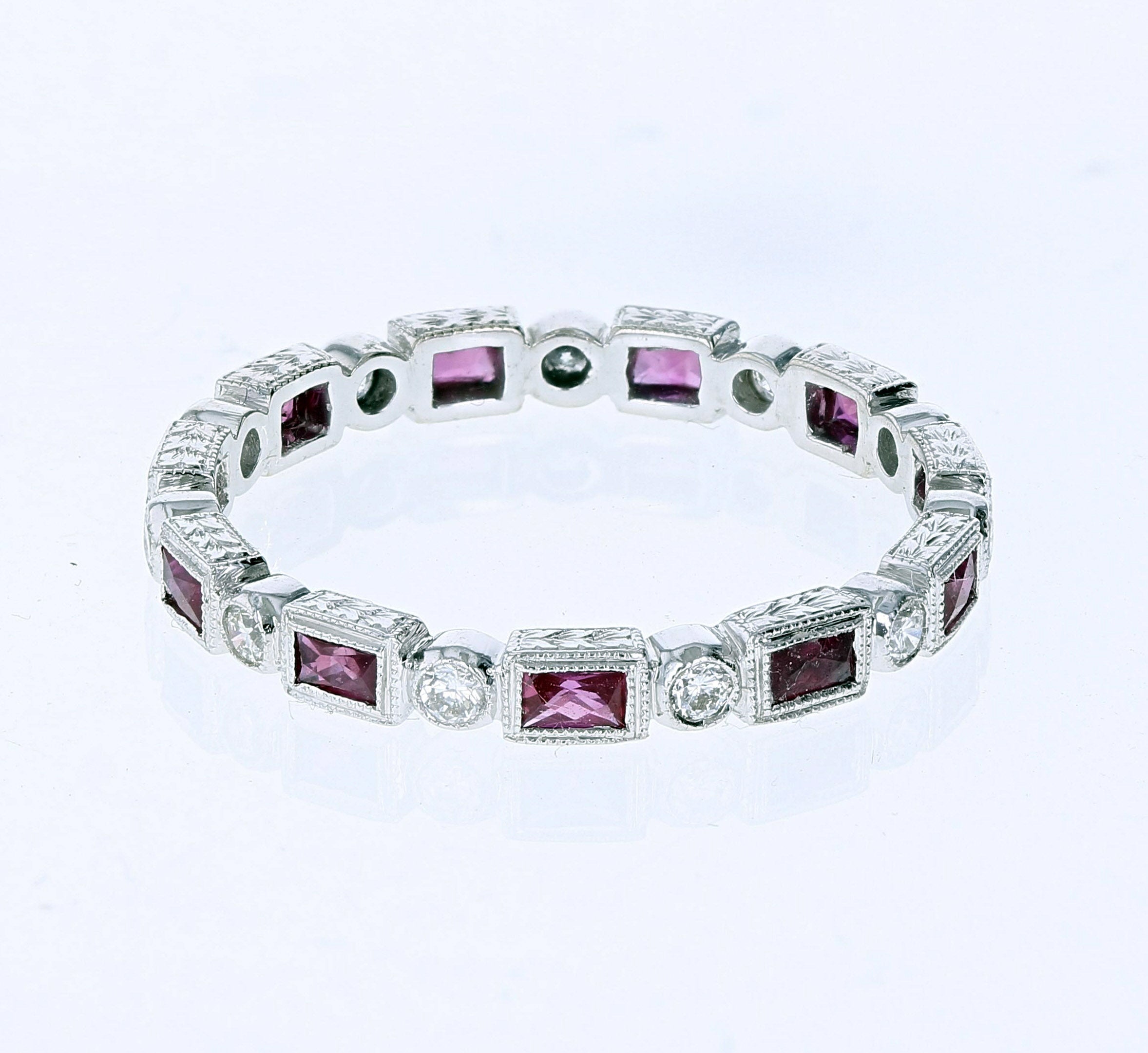 18kt White Gold Tourmaline & Diamond Ring