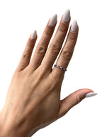 18kt White Gold Tourmaline & Diamond Ring