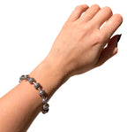 Charles Krypell Silver Ivy 14KT and 925 Sterling Small Tube Bracelet 7