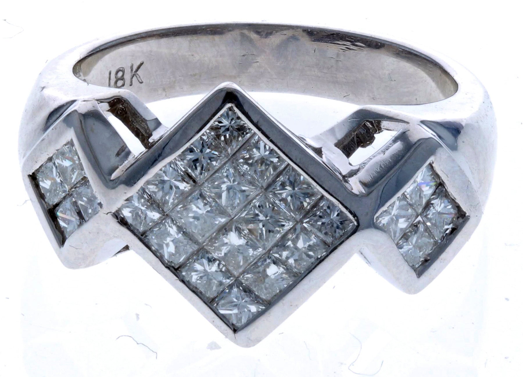 18KT White Gold 1.00ctw Diamond Ring