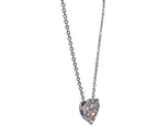 14kt White Gold .55 CTW Diamond Heart-Shaped Necklace