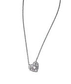 14kt White Gold .55 CTW Diamond Heart-Shaped Necklace