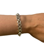 Vintage Sterling Silver Chain Bracelet Stamped Ersan