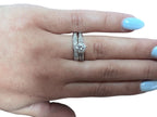14K White Gold 1.77ctw Diamond Engagement Ring Set