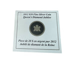 2012 20 Dollars Fine Silver Coin Queens Diamond Jubilee