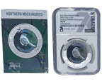 Arkansas Northern Mockingbird MS70 US State Animal 1 Oz Silver Coin 5 Dollar