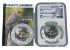 Alabama Yellowhammer MS70 US State Animal 1 Oz Silver Coin 5 Dollar