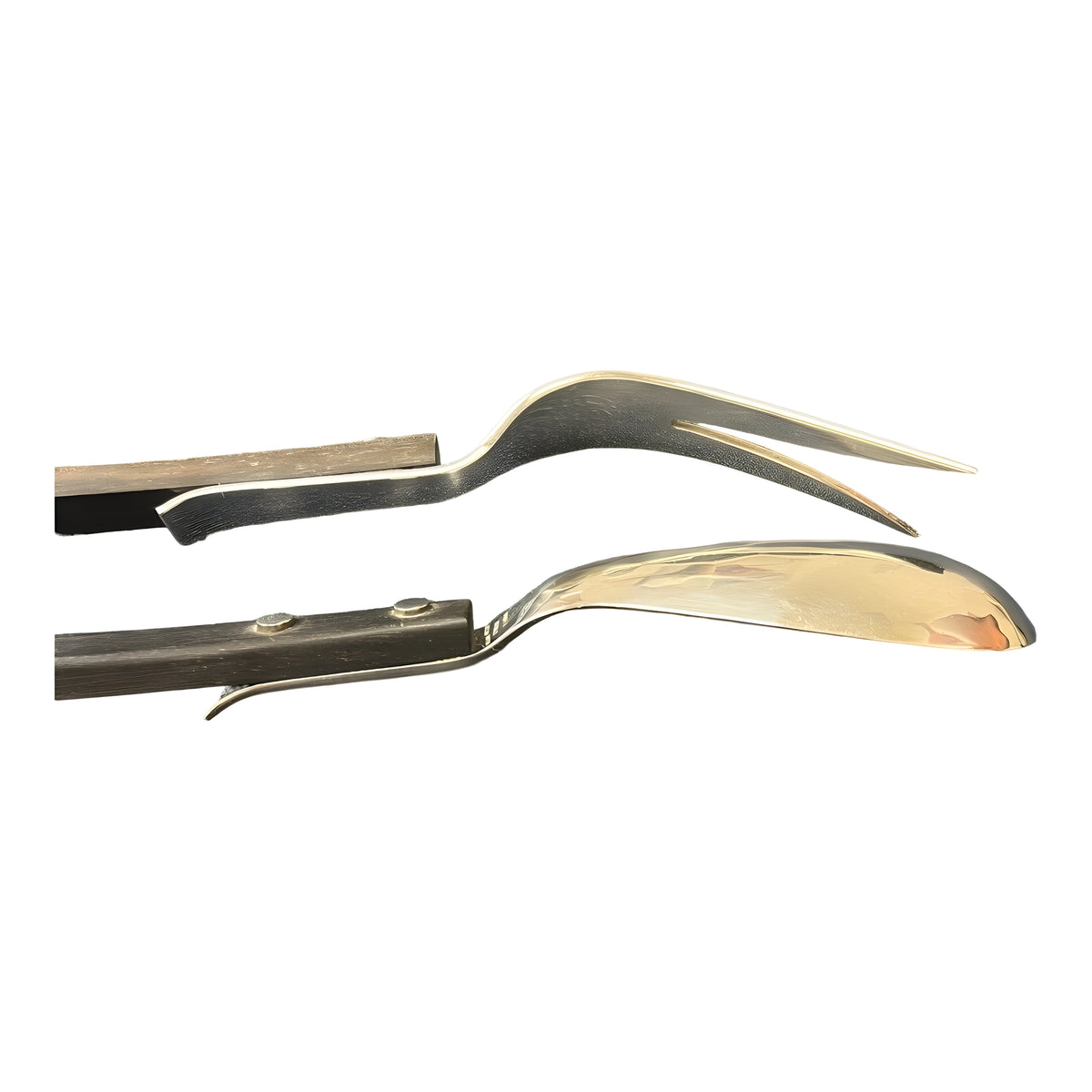 Allan Adler Sterling Ebony Town & Country 2 Tine Salad Set
