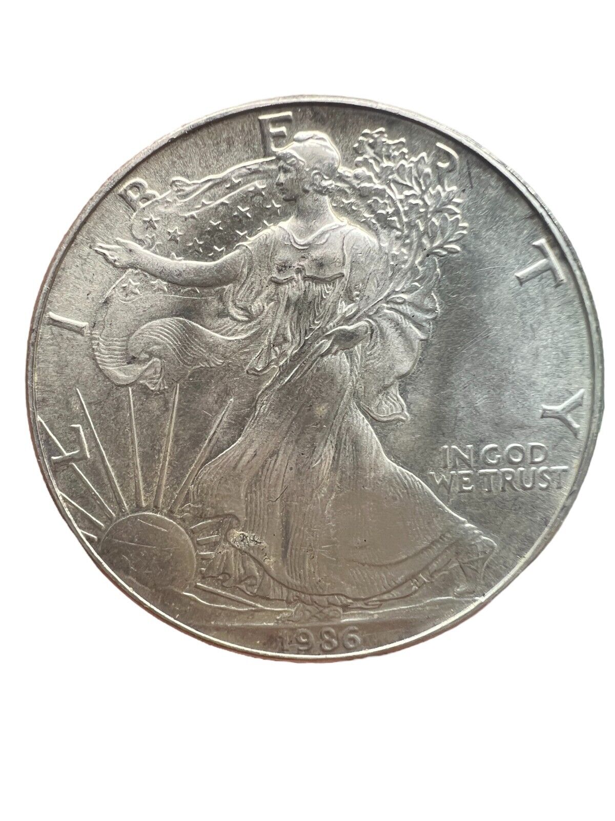 1986 American Silver Eagle 1oz Coin First Year .999 Fine