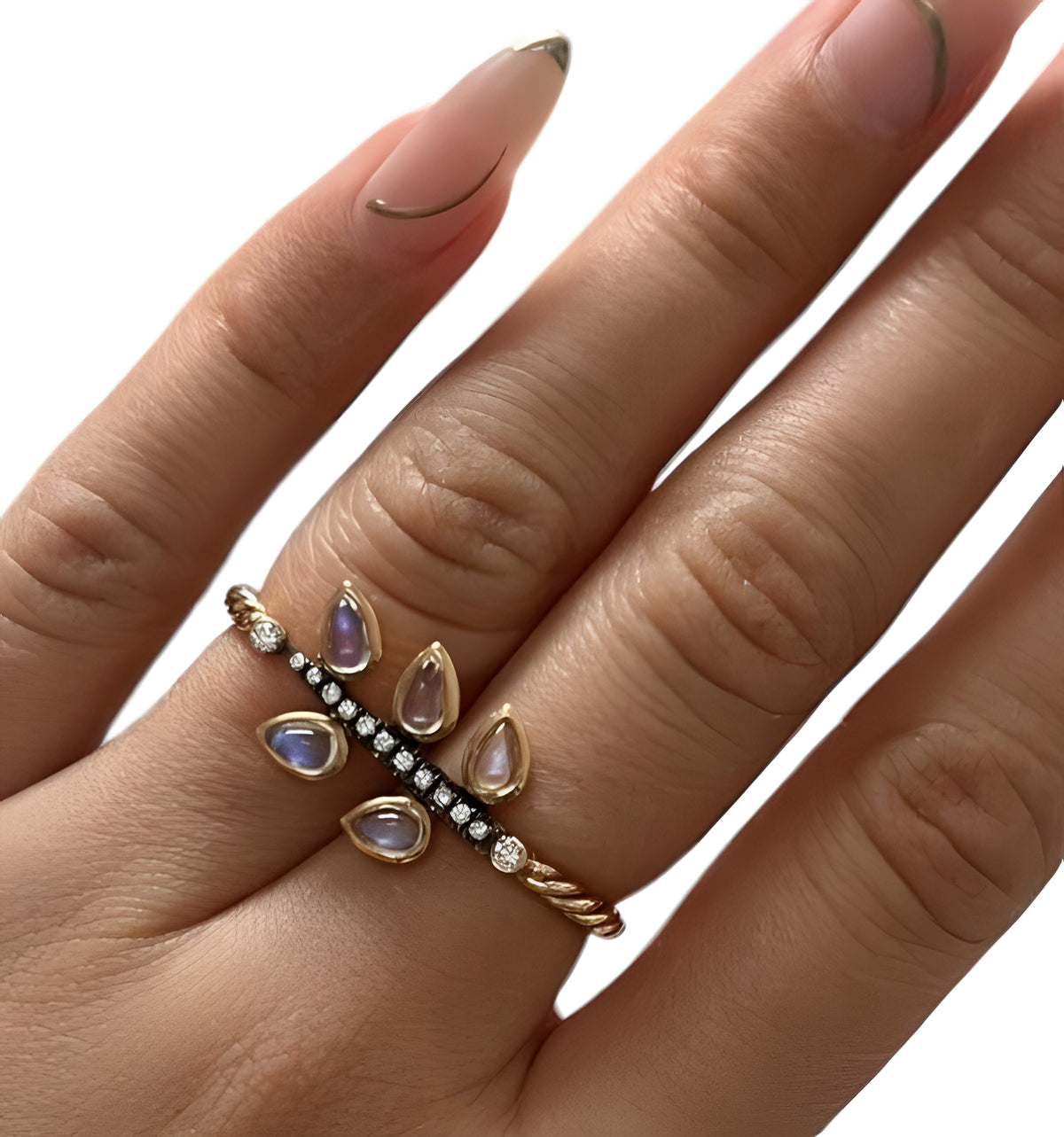 18kt Yellow Gold Waterway Ring