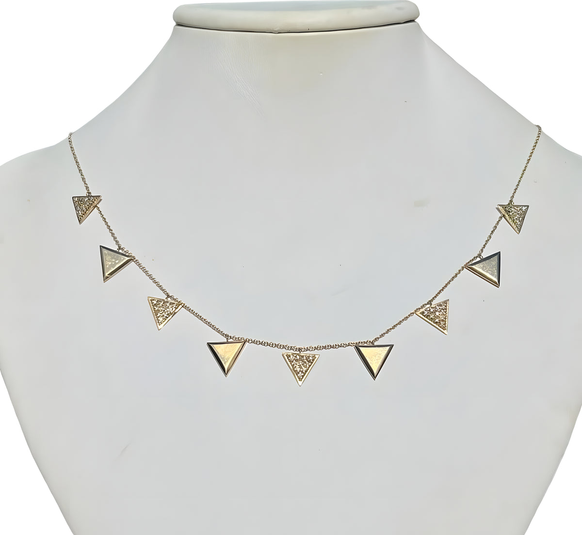 18kt Yellow Gold and Diamond Unity World We Necklace