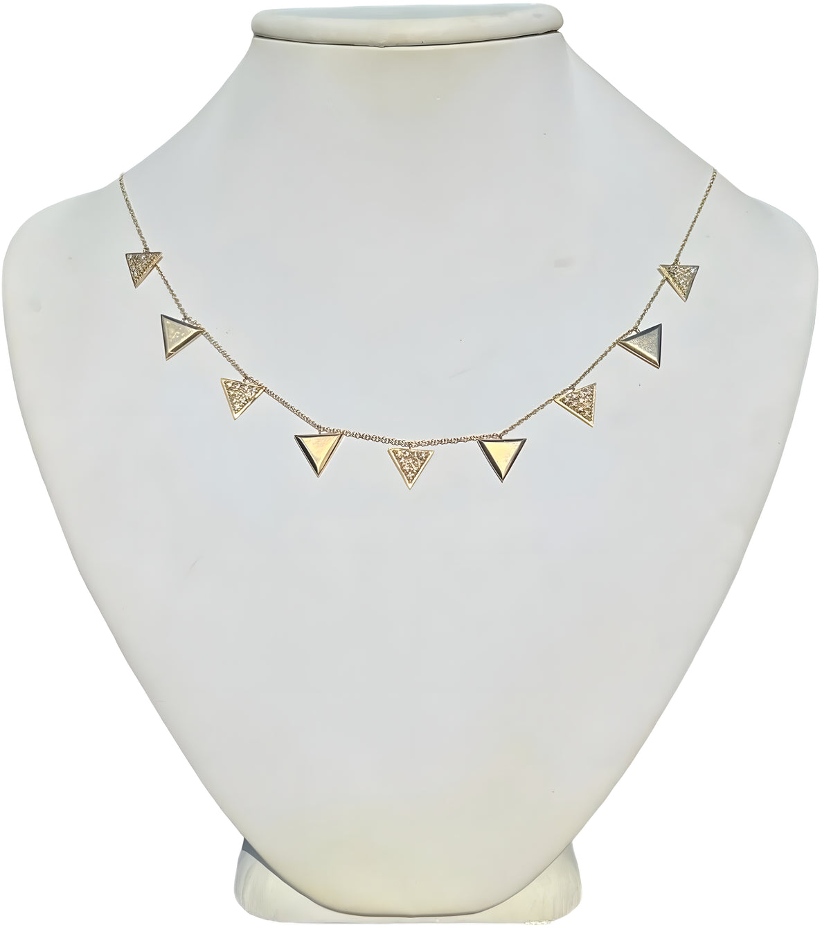 18kt Yellow Gold and Diamond Unity World We Necklace