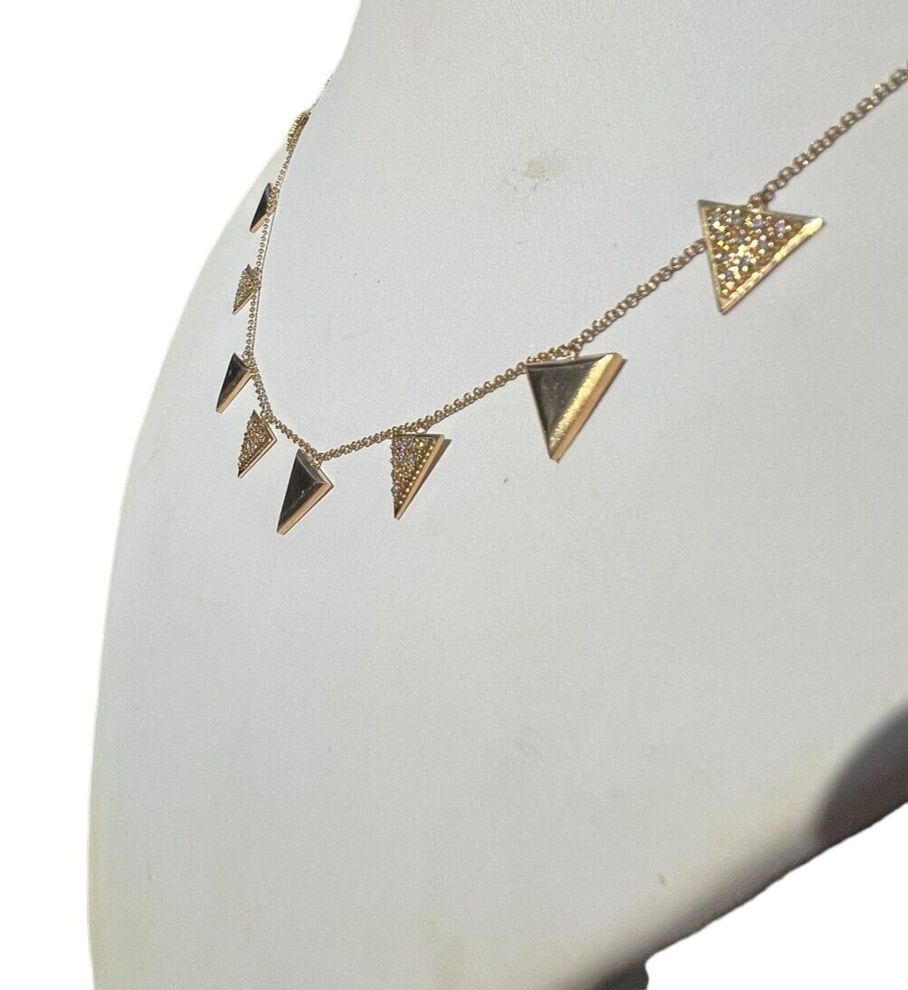 18kt Yellow Gold and Diamond Unity World We Necklace