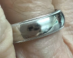 Tiffany & Co Platinum Classic Double Milgrain Wedding Band Ring 6mm Size 10 US