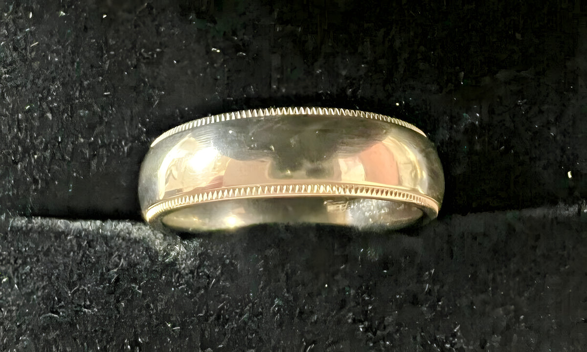 Tiffany & Co Platinum Classic Double Milgrain Wedding Band Ring 6mm Size 10 US