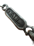 Roman Paul Sterling Silver Lion Diamond Locket with Oval Onyx Beads