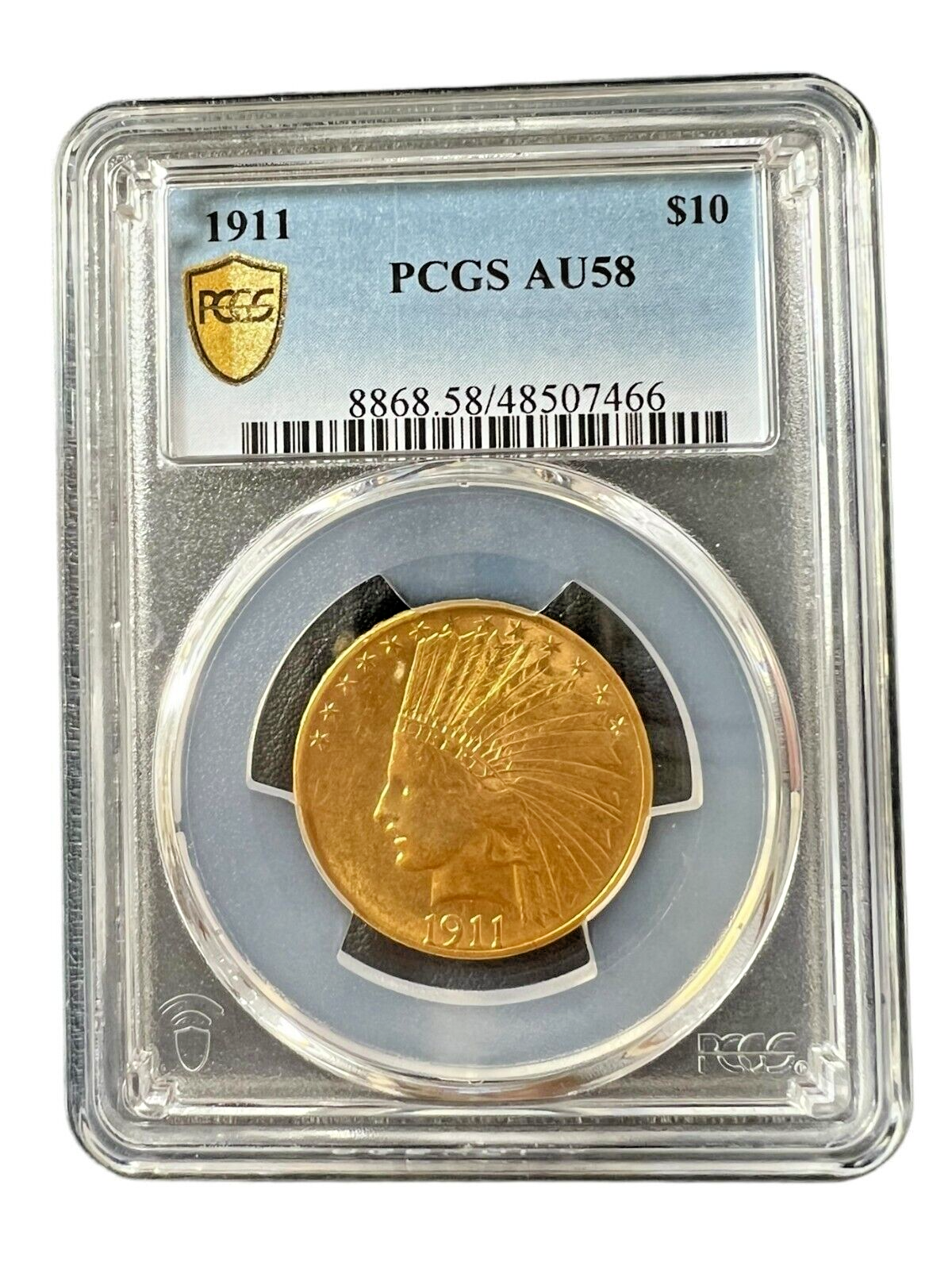 1911 Dollar 10 Indian Head Gold Eagle PCGS AU58