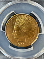 1911 Dollar 10 Indian Head Gold Eagle PCGS AU58
