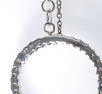 18kt White Gold and 1.60ctw Diamond Heart Pendant on a 14kt Link Chain