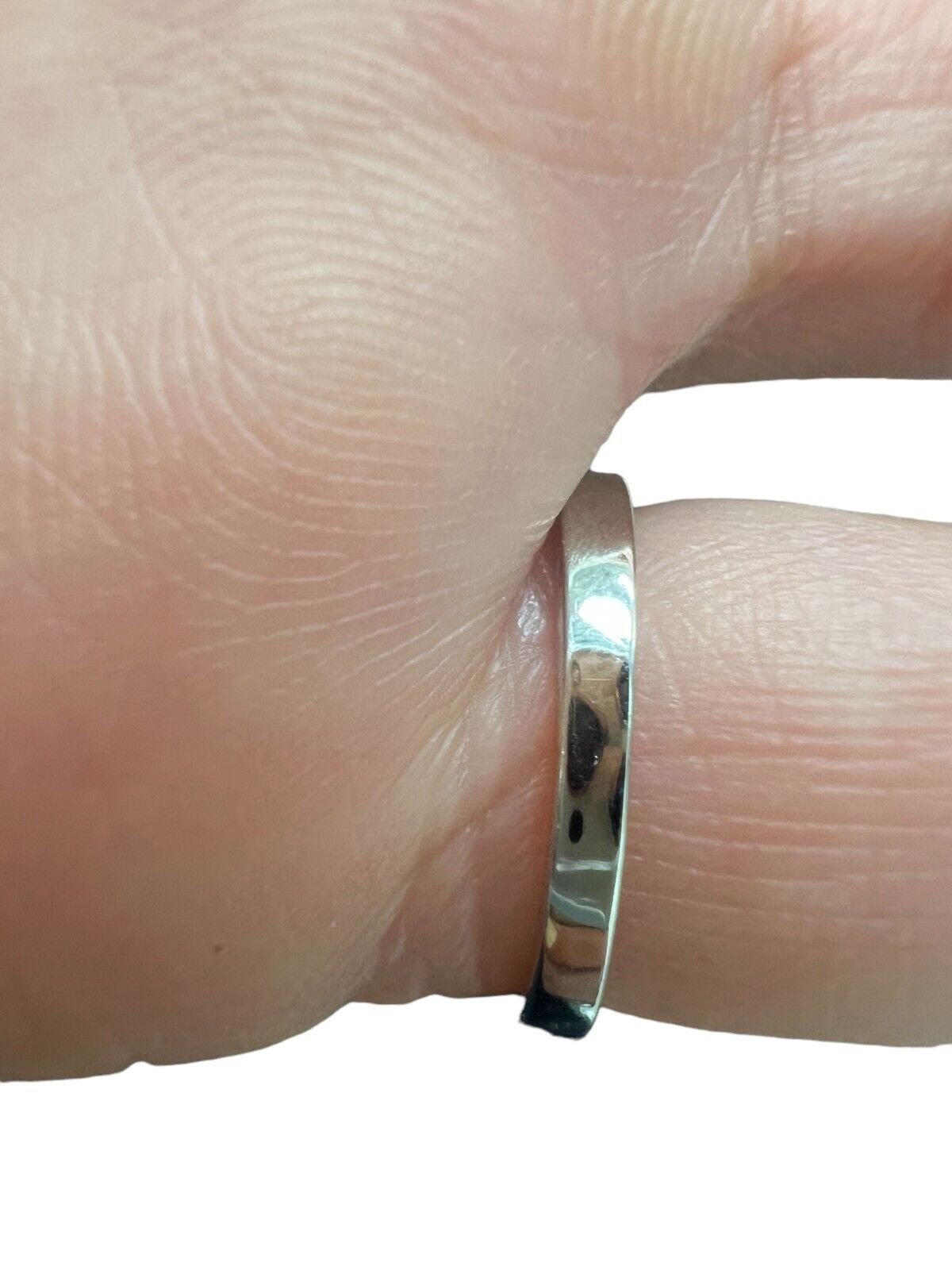 Platinum 900 Princess Cut Engagement Ring 0.95ct Diamond Ring Size 4