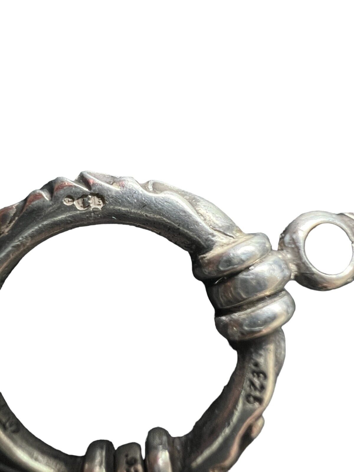 Chrome Hearts 925 Silver Tiny Multiple Cross Necklace with Circular Pendant 27