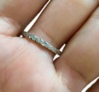 Loree Rodkin Sterling Silver and Saphire Cross Ring Sz 7.5