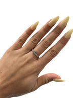 Loree Rodkin Sterling Silver and Saphire Cross Ring Sz 7.5