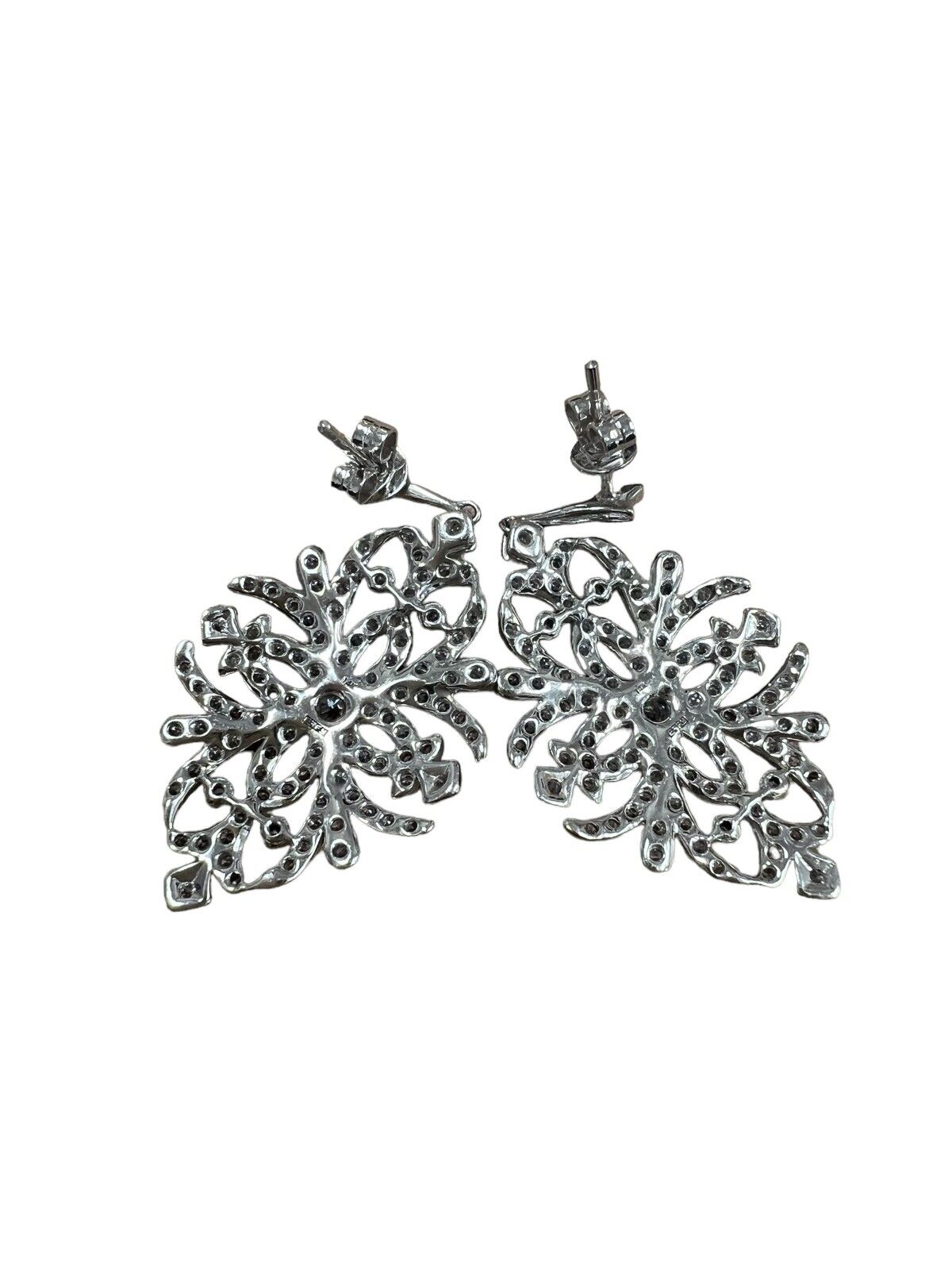 Effy 14kt White and Black Gold 2.70ctw Diamond Earrings