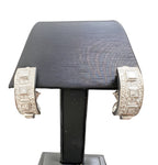 Platinum 900 Cuff Earrings with 2.12ctw Diamonds and Omega Clasps