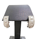 Platinum 900 Cuff Earrings with 2.12ctw Diamonds and Omega Clasps