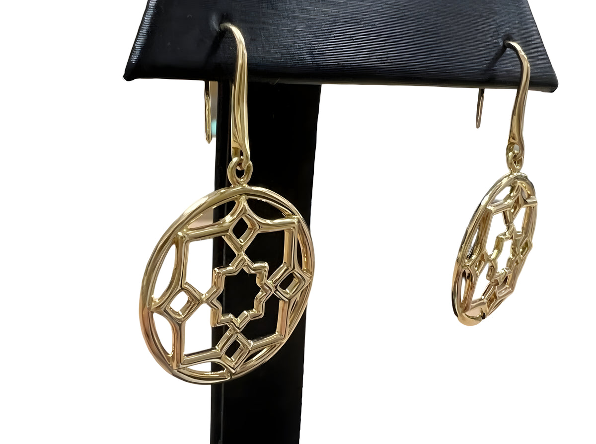 Tiffany & Co 18kt Yellow Gold Paloma Picasso Zellige Drop Dangle Earrings