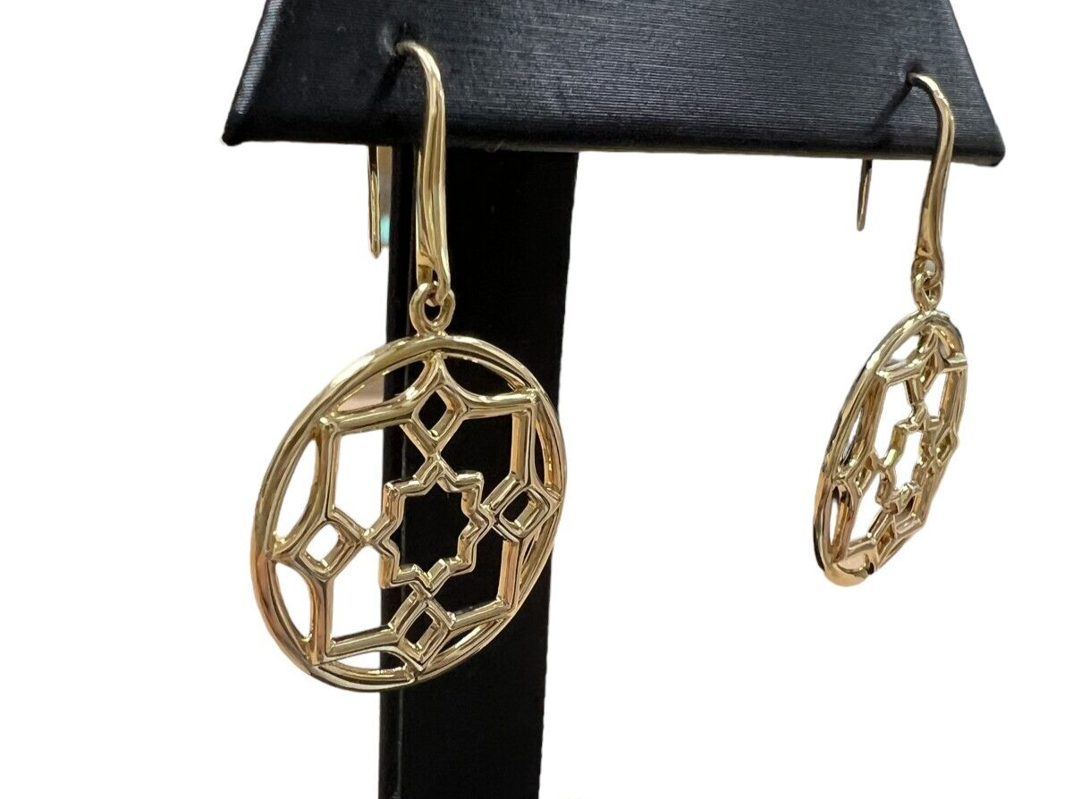 Tiffany & Co 18kt Yellow Gold Paloma Picasso Zellige Drop Dangle Earrings