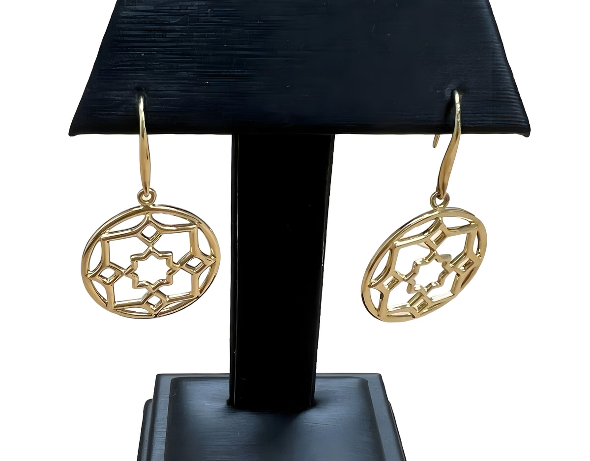 Tiffany & Co 18kt Yellow Gold Paloma Picasso Zellige Drop Dangle Earrings